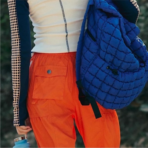 Free People Movement Set Me Free Pants, L, NWOT, Orange - Picture 3 of 7